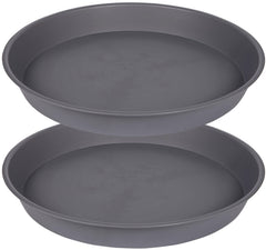Bleuhome 21 inch plant saucer front view in cement colour