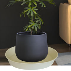 Bleuhome 21-inch plant saucer on a patio