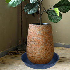 Bleuhome 21 inch plant saucer stacked for storage
