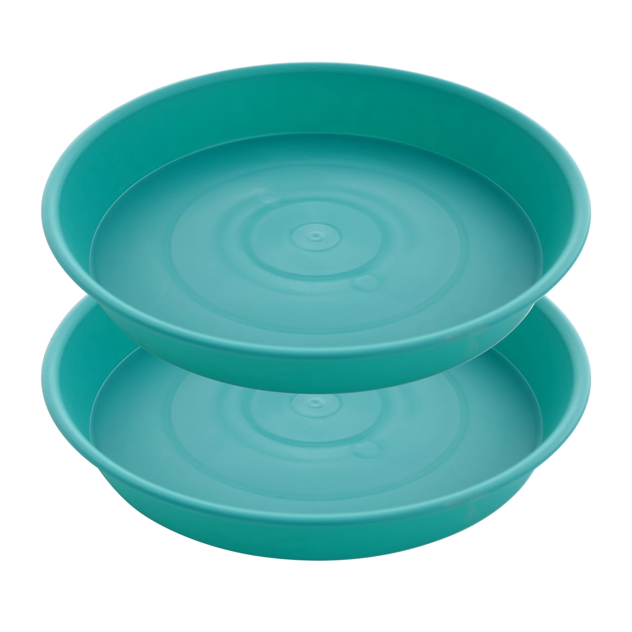 Bleuhome 21-inch teal plant saucer front view