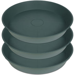 Bleuhome 22-inch plant saucer tray, green colour, top view