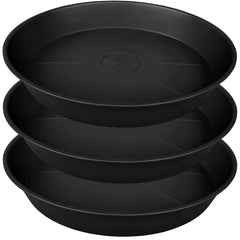 Bleuhome 26-inch plant saucer black top view