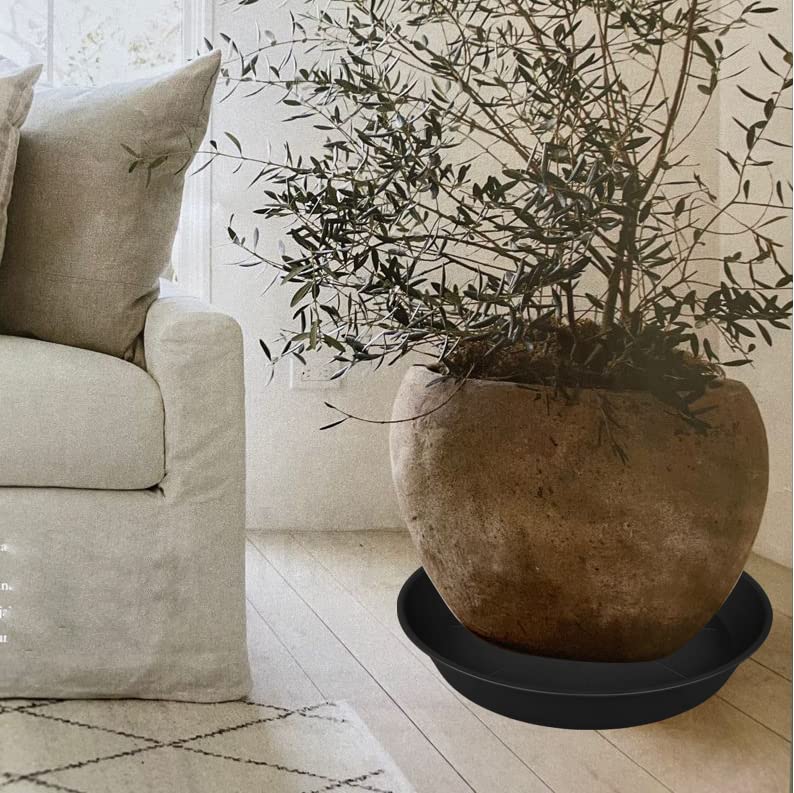 Bleuhome 26-inch plant saucer with water overflow