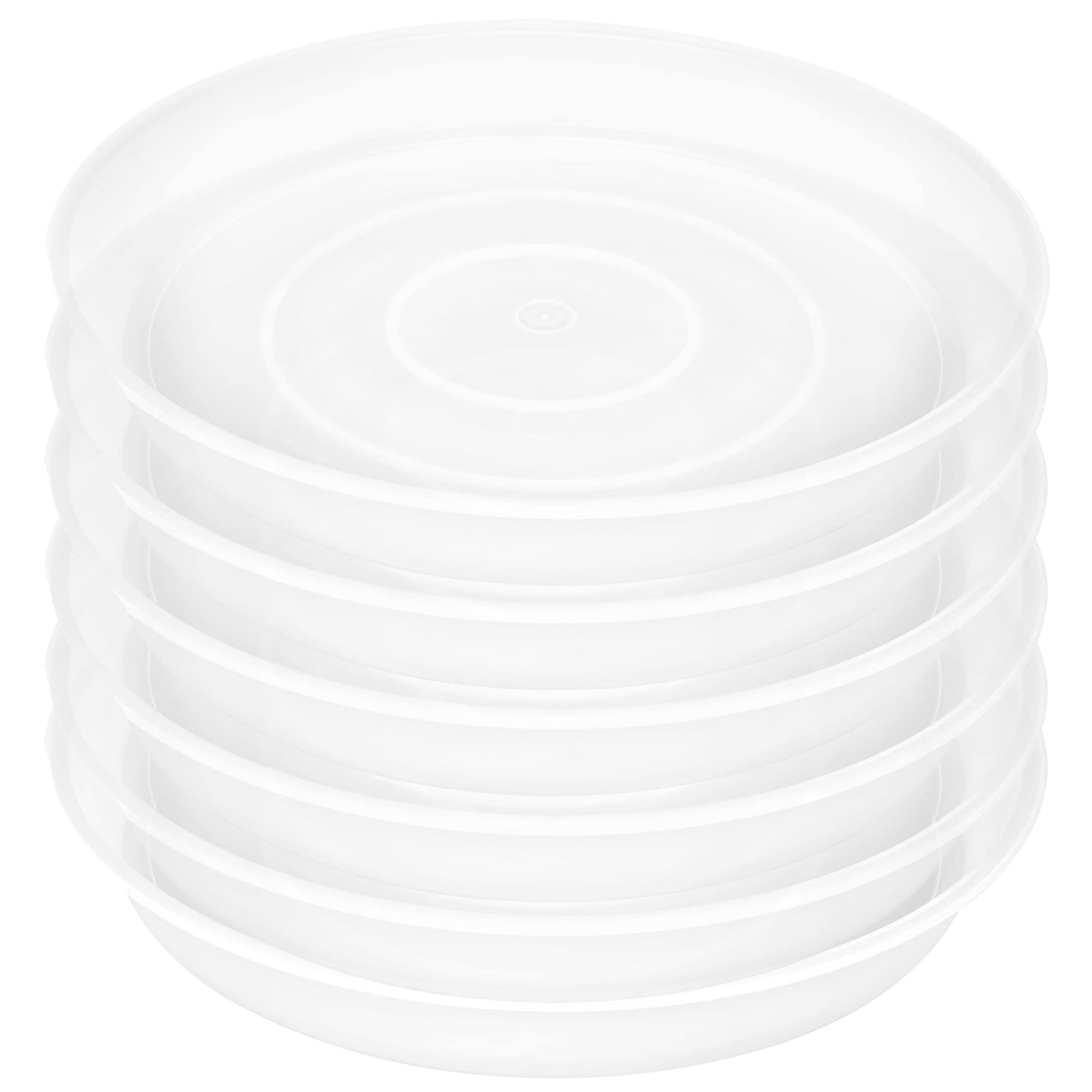 Bleuhome 4 inch plant saucer clear front view