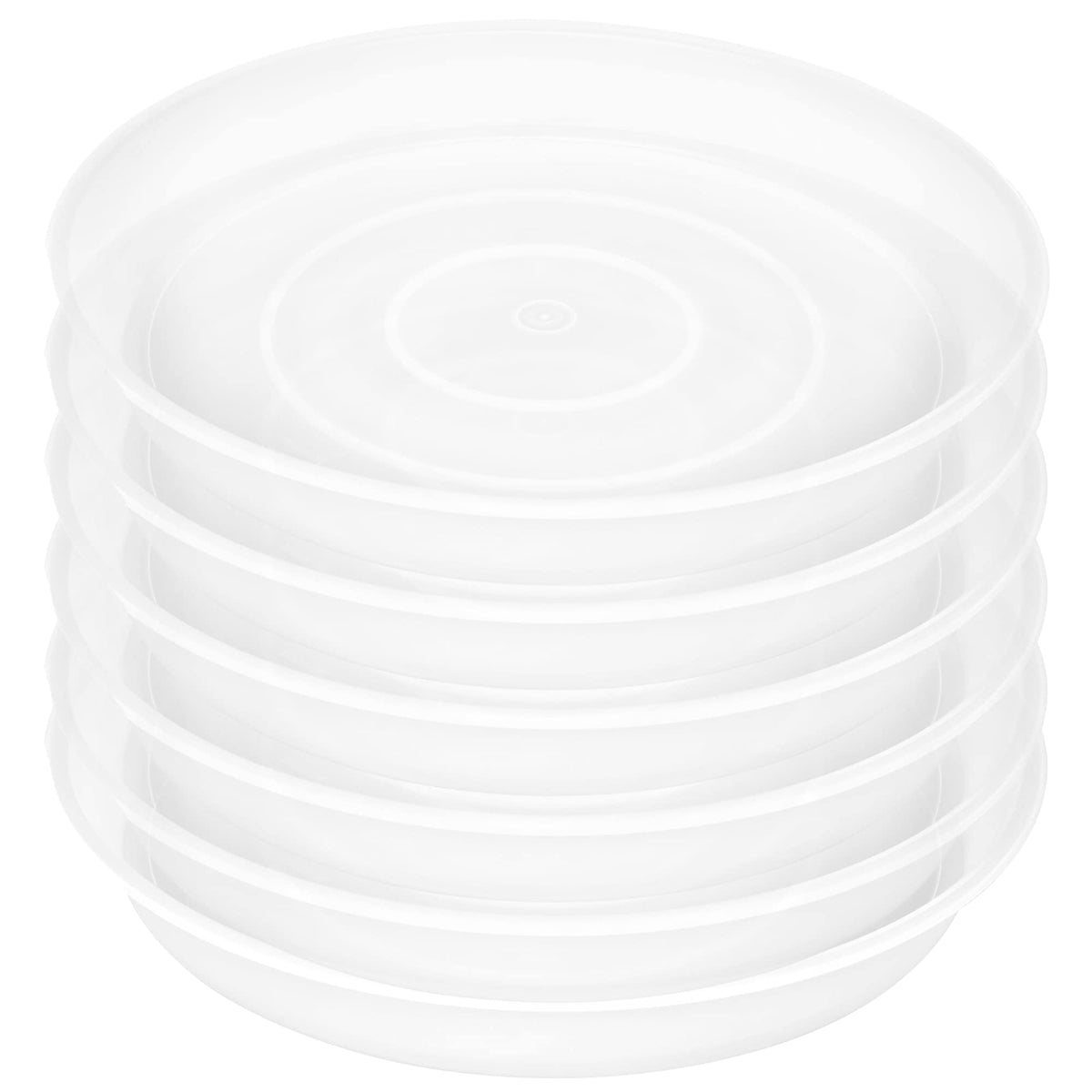 Bleuhome 4 inch plant saucer clear front view