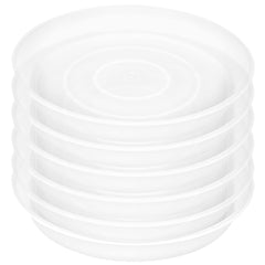 Bleuhome 4 inch plant saucer clear front view