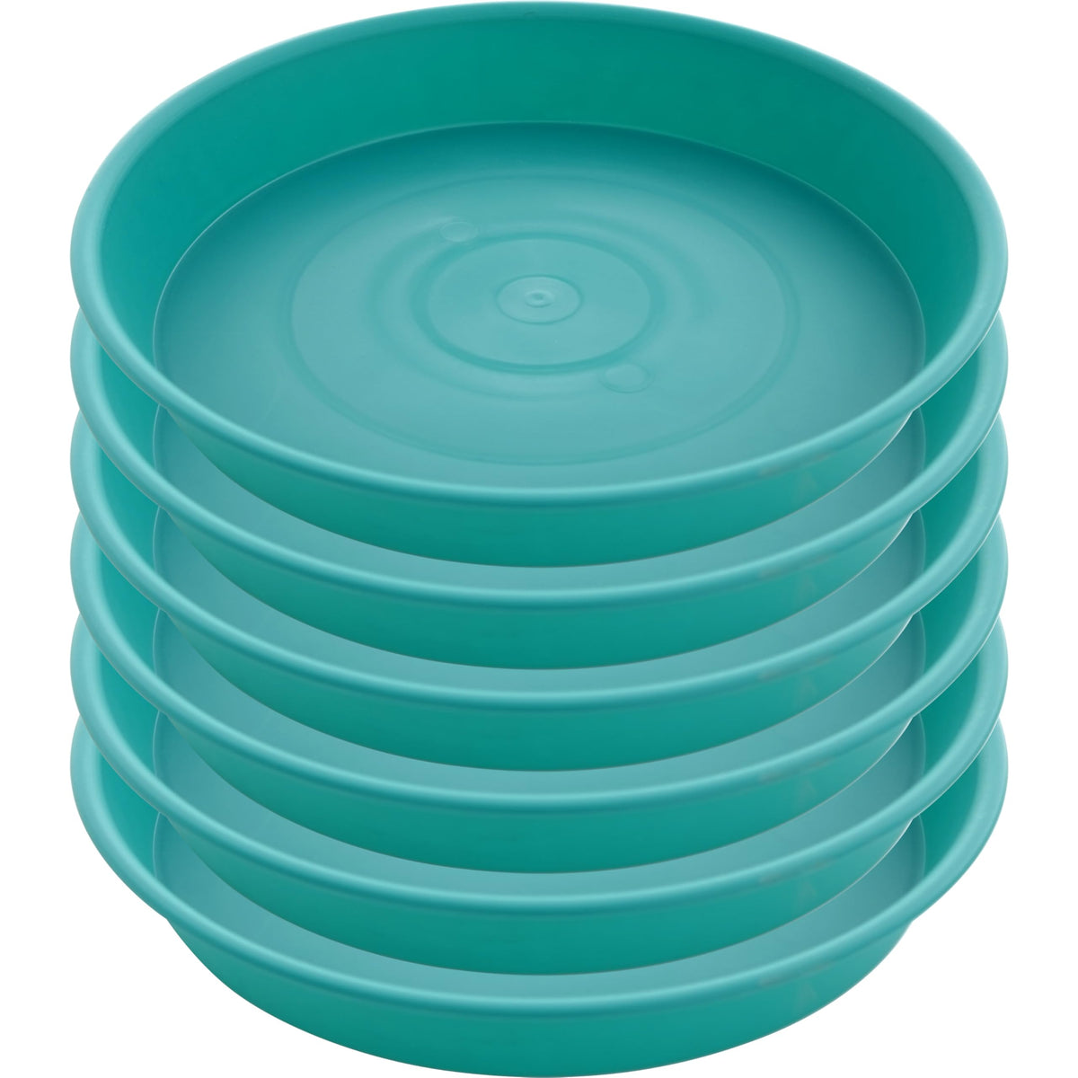 Bleuhome 6 inch teal plant saucer front view
