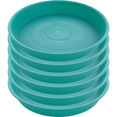 Bleuhome 6 inch teal plant saucer front view