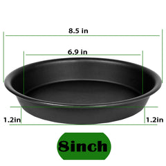 Bleuhome 8-inch plant saucer black side view