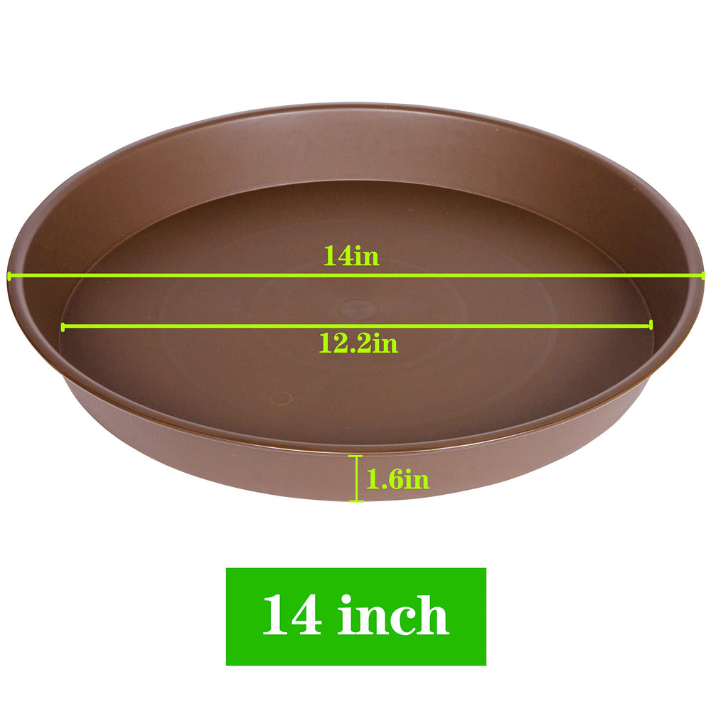 Bleuhome heavy duty plant tray side view
