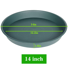 Bleuhome plant saucer 14 inch side view with plant