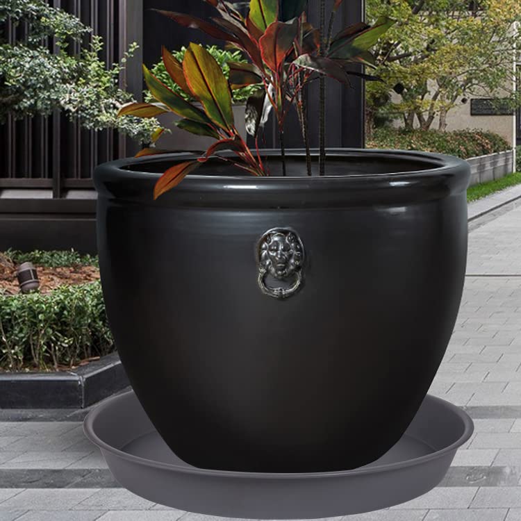 Bleuhome Plant Saucer 26 Inch showing depth and design