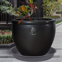 Bleuhome Plant Saucer 26 Inch showing depth and design