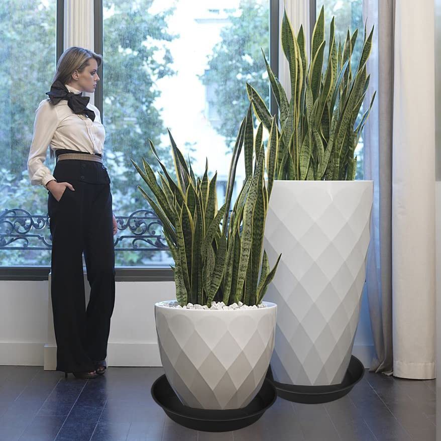 Bleuhome plant saucer showing matte finish