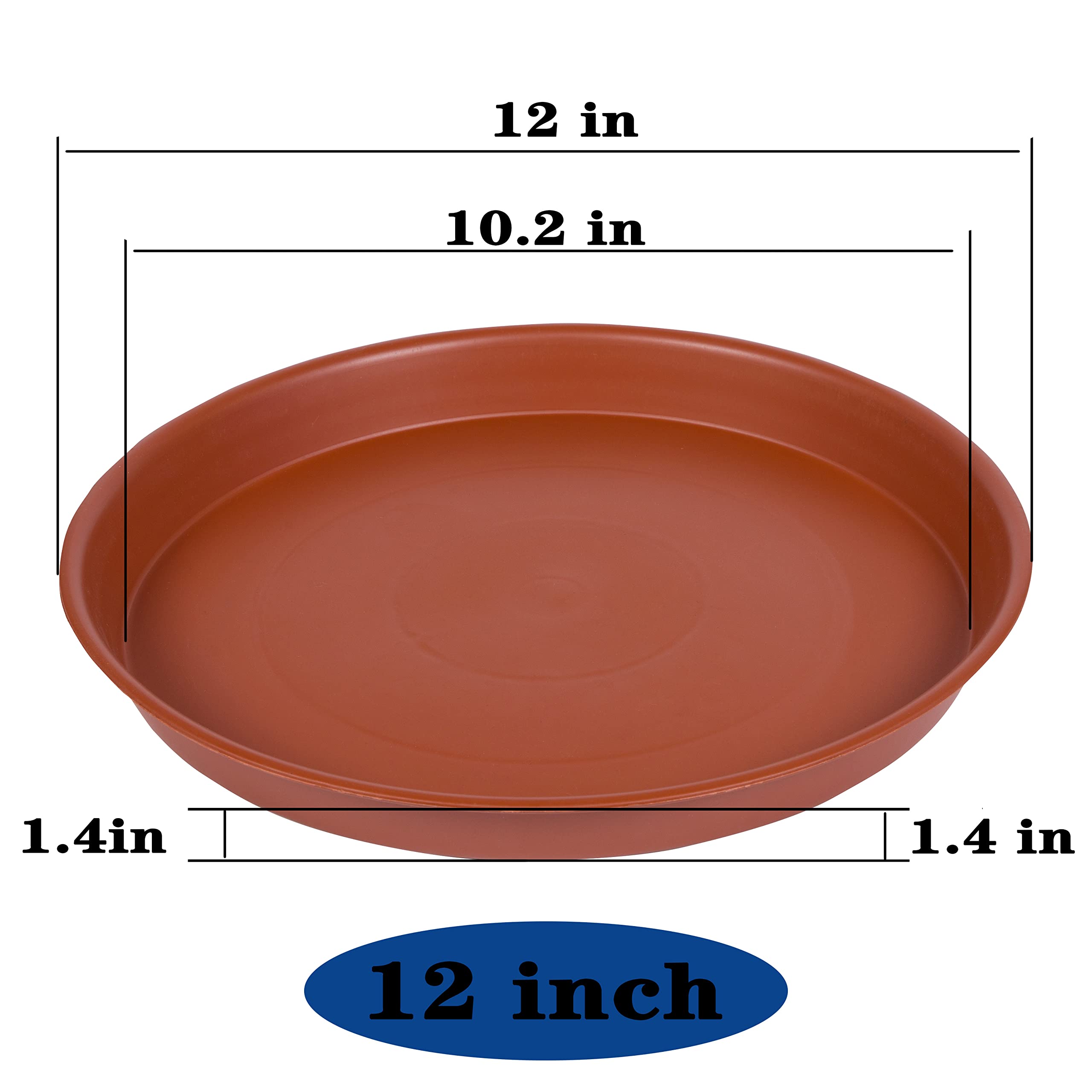 Bleuhome plant saucer showing sturdy plastic material