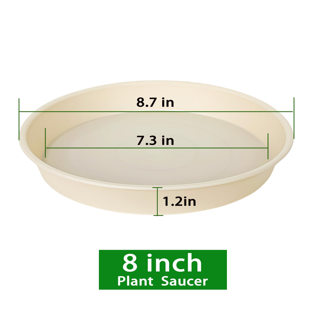 Bleuhome plant saucer showing top dimensions