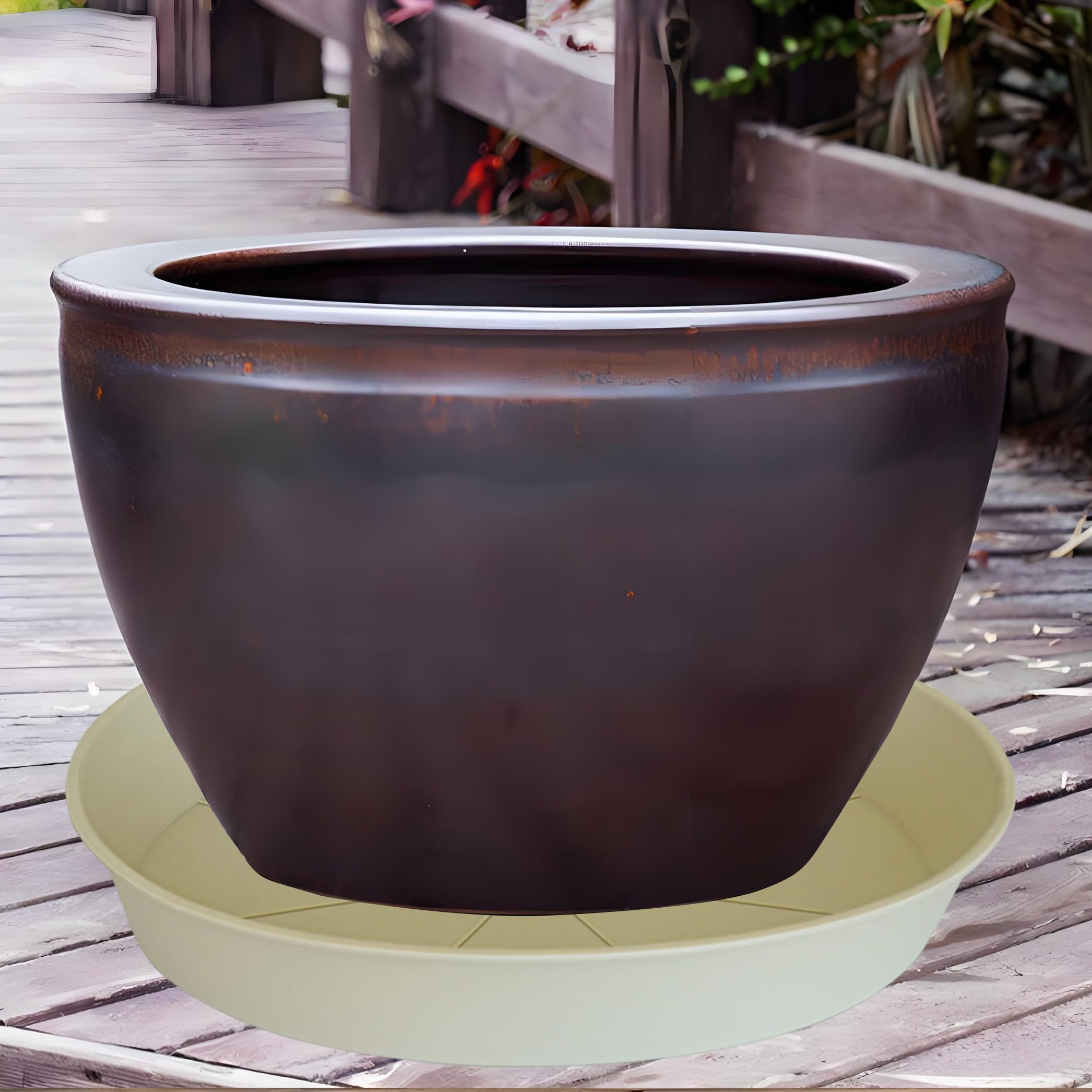 Bleuhome plant saucer stacked for storage