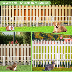 Blingluck Animal Barrier Fence 10 panels assembled in garden