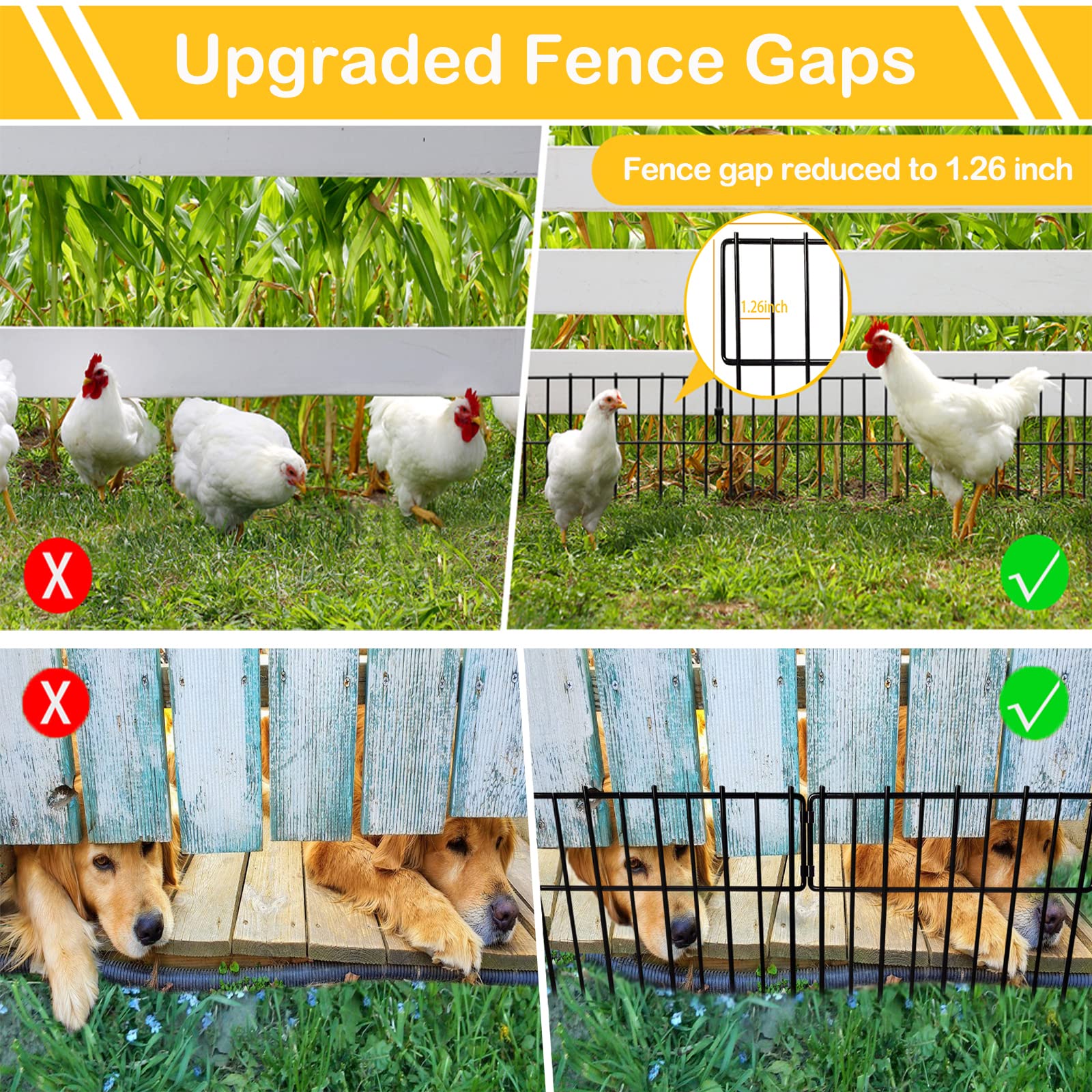 Blingluck animal barrier fence installation with snaps
