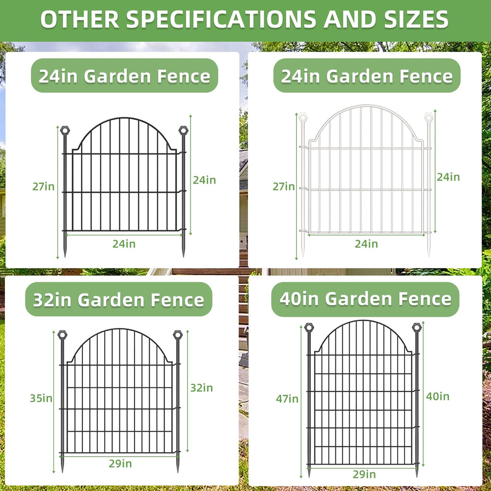 Blingluck garden fence in backyard setting