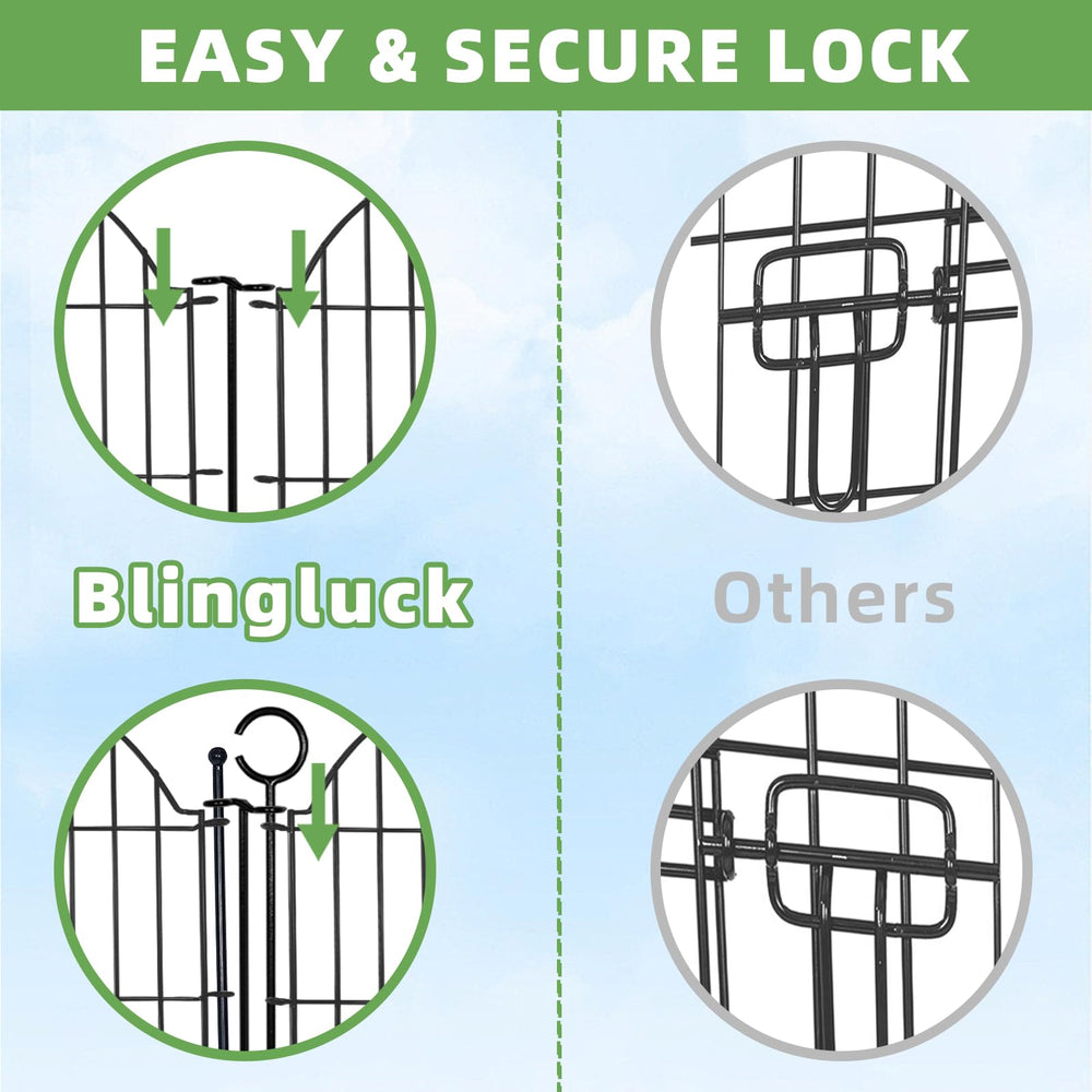 Blingluck gate lock for decorative fence