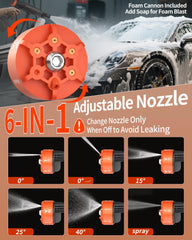 Blissthrill Cordless Portable Washer in use cleaning a car