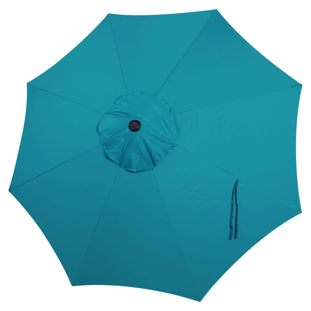 Blissun 9 FT patio umbrella replacement canopy in cerulean colour