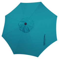 Blissun 9 FT patio umbrella replacement canopy in cerulean colour