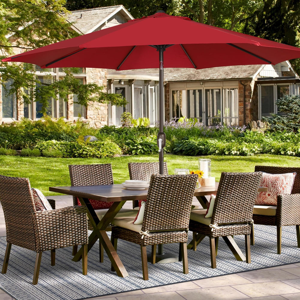 Blissun 9ft Patio Umbrella Replacement Canopy color fastness demonstration