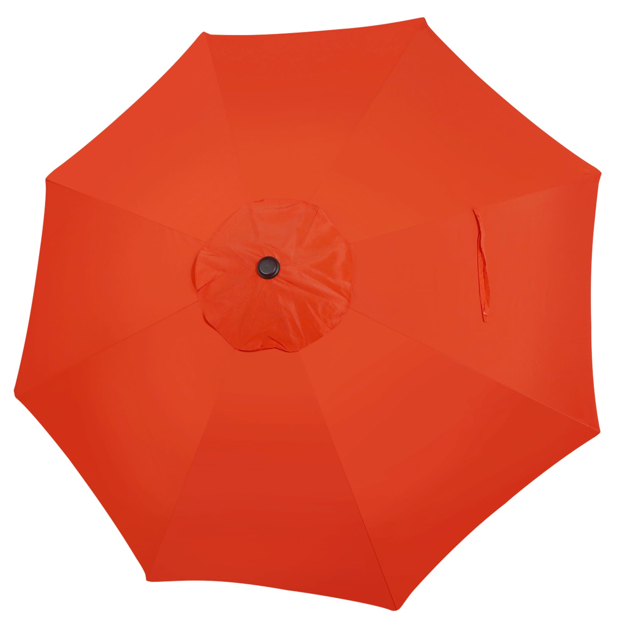 Blissun 9ft Patio Umbrella Replacement Canopy in orange front view