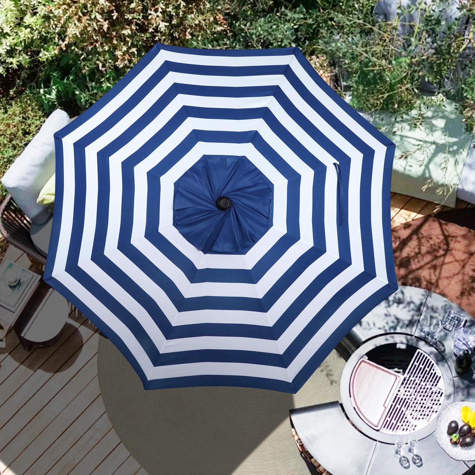 Blissun 9ft Patio Umbrella Replacement Canopy in package