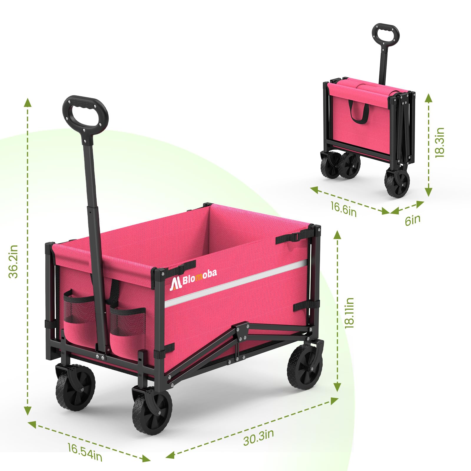 Blomoba cart packed with picnic supplies