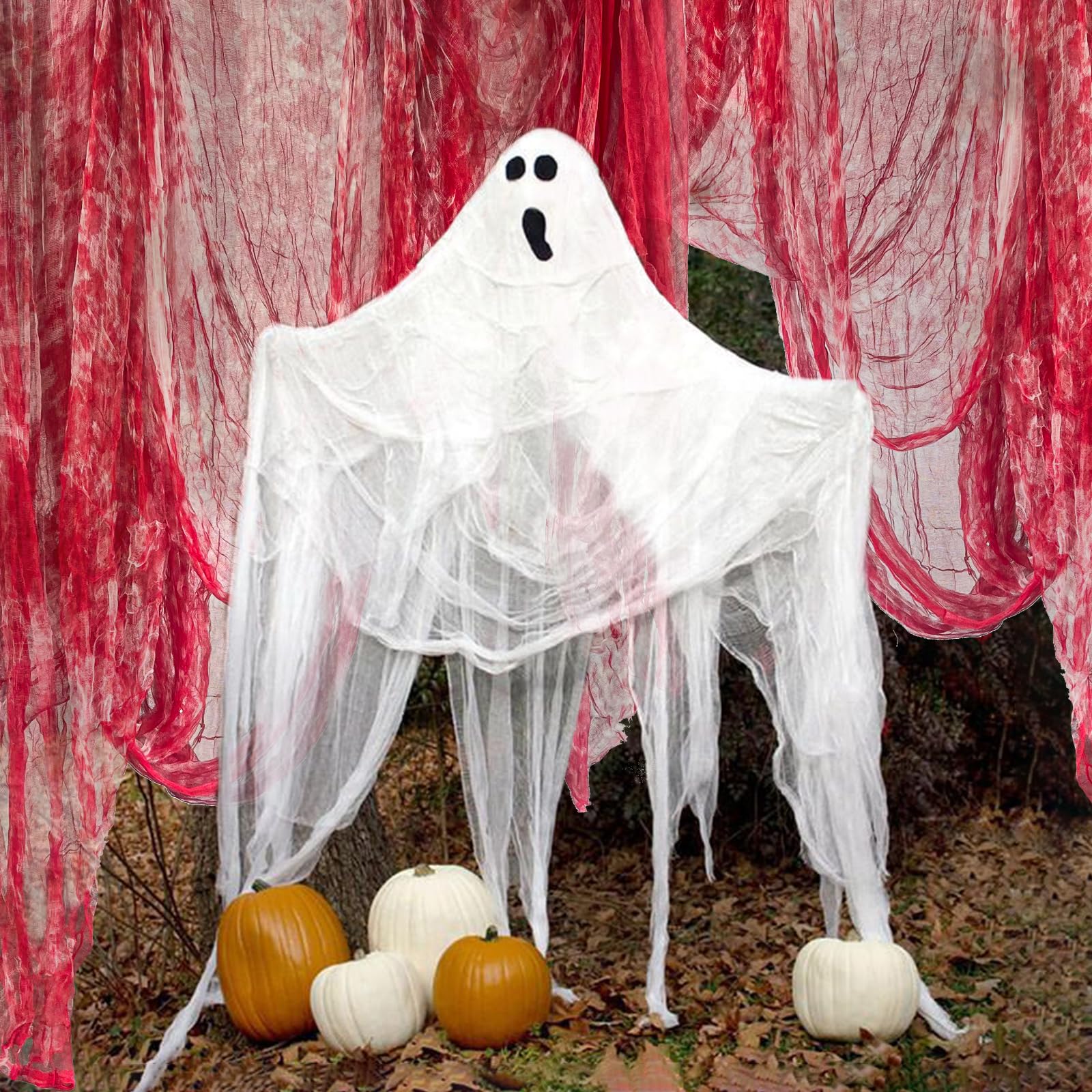 bloody Halloween creepy cloth used in a haunted house decoration