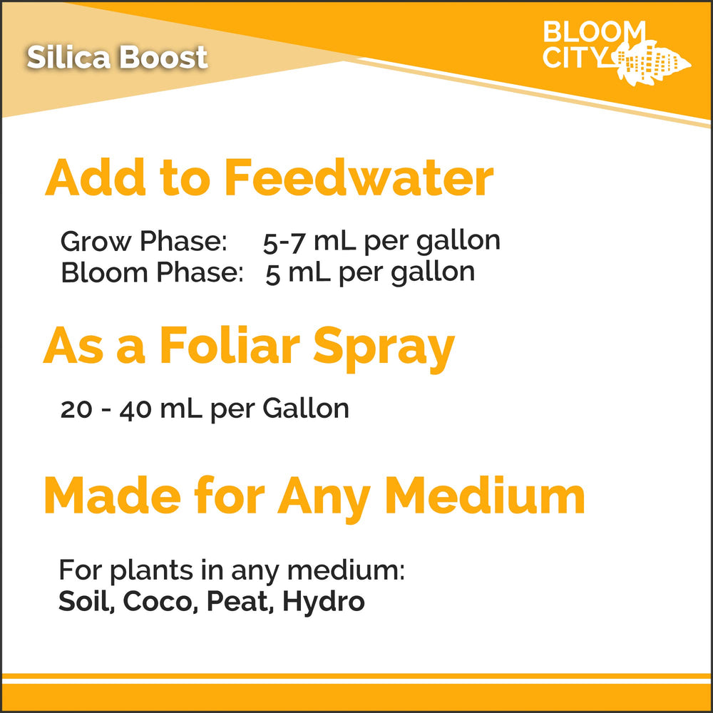Bloom City Liquid Silica Fertilizer pouring into water