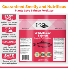 Bloom City Organic Wild Fish Fertilizer pouring into soil