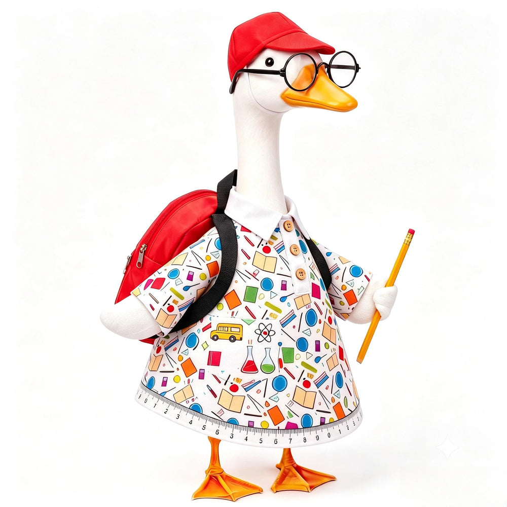 Blosvbo Porch Goose Costume Set includes T-shirt, hat, and backpack