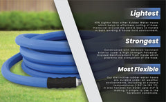 BLUBIRD 3/4" x 25' Rubber Garden Hose side view