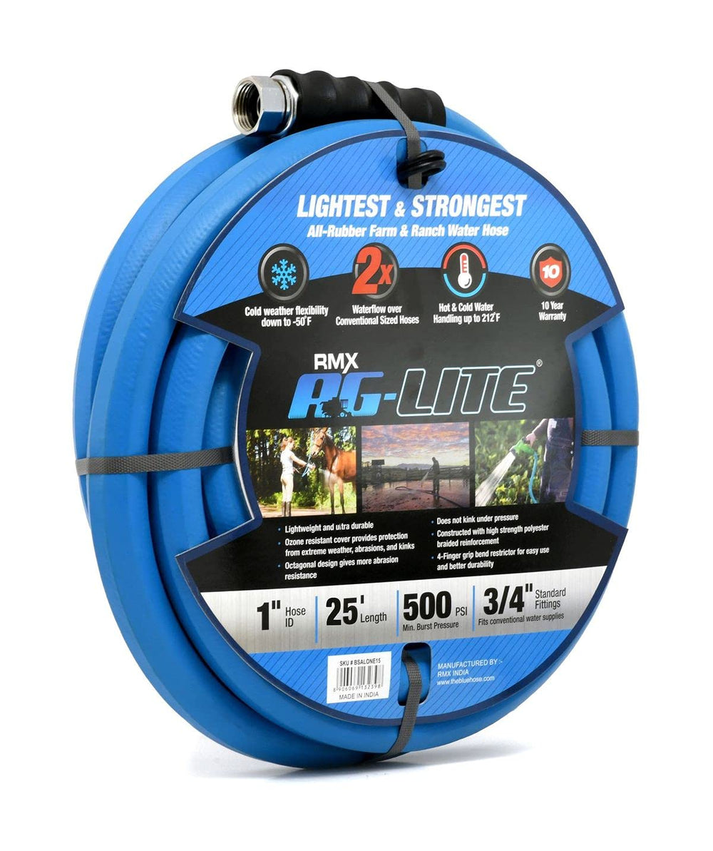 BLUBIRD AG-LITE rubber hose showing fittings and grip