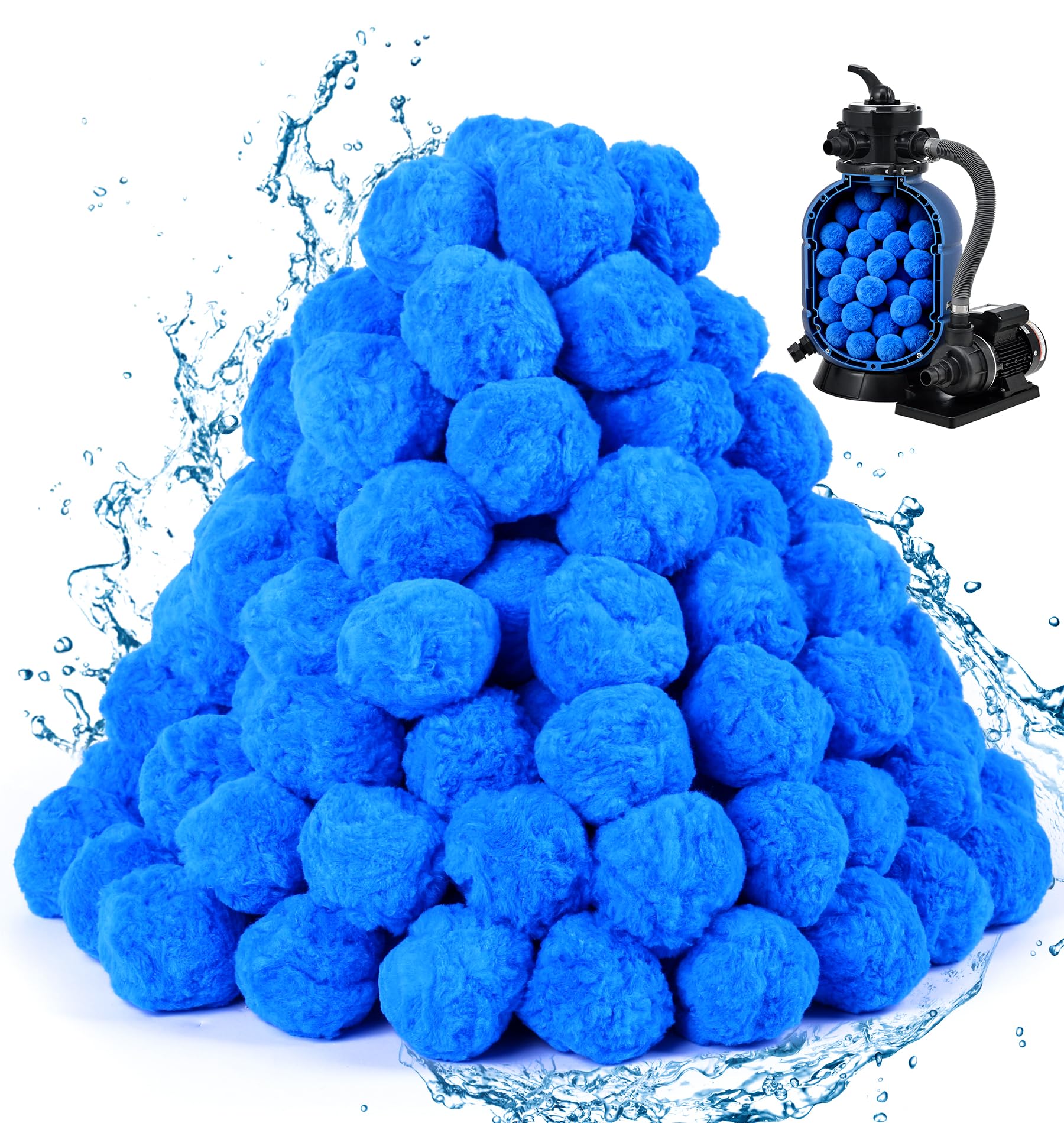 BluClear Pool Filter Balls 3.5 lbs in blue packaging