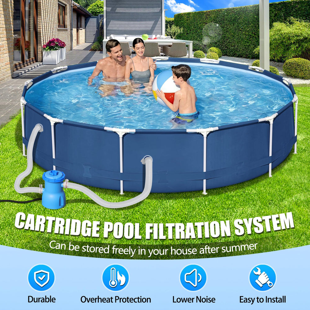 BluClear pool filter pump packaging details