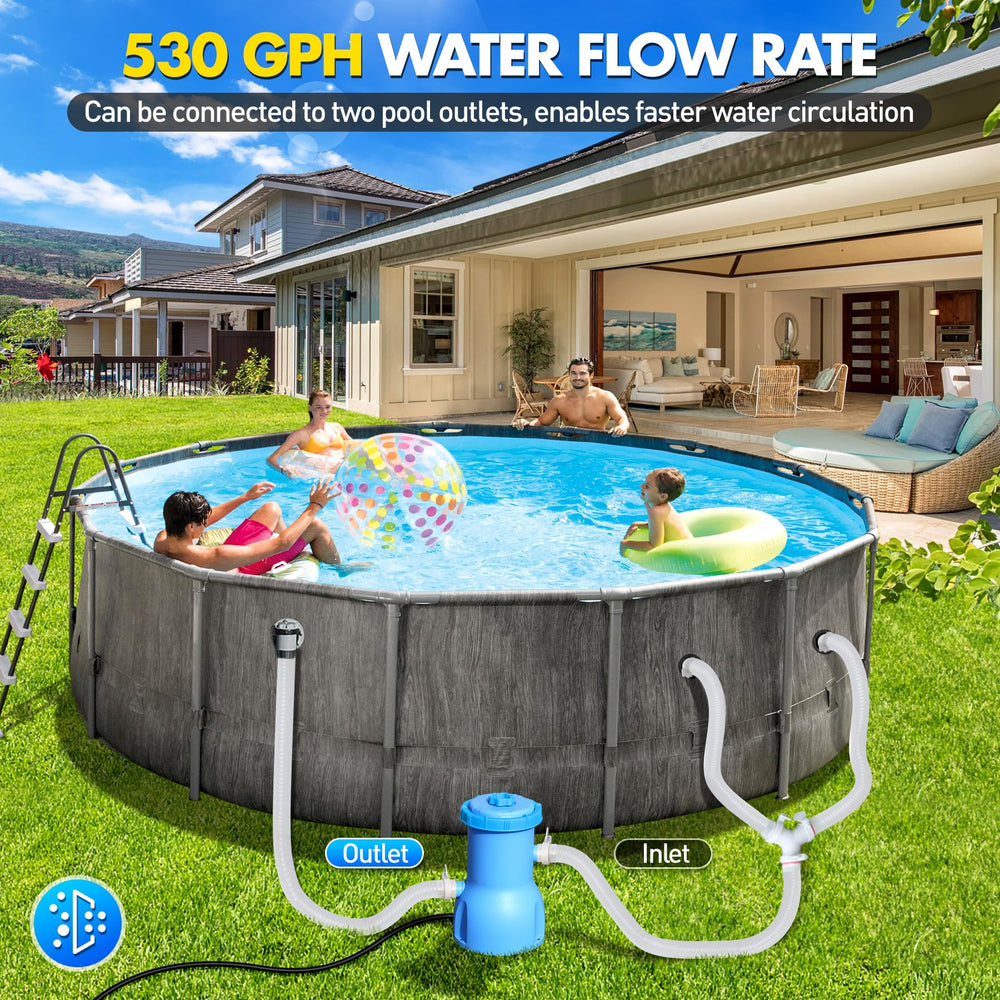 BluClear Pool Filter Pump side view showing GFCI feature