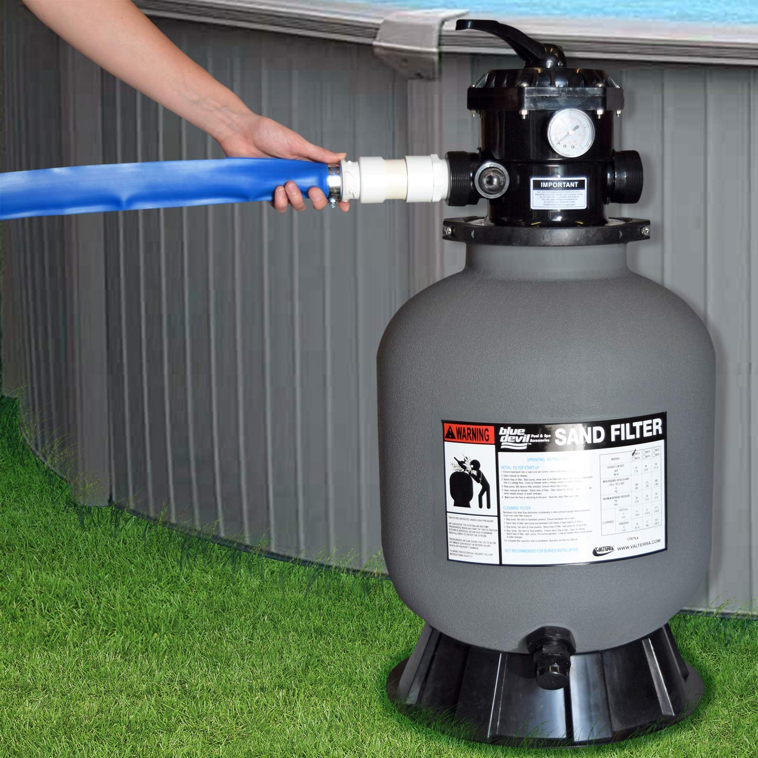 Blue Devil Backwash Hose packaging details