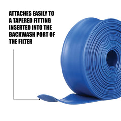Blue Devil Backwash Hose with hose clamp included