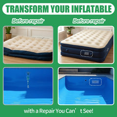 Blue round patches from ATLASBOND Air Mattress Patch Kit