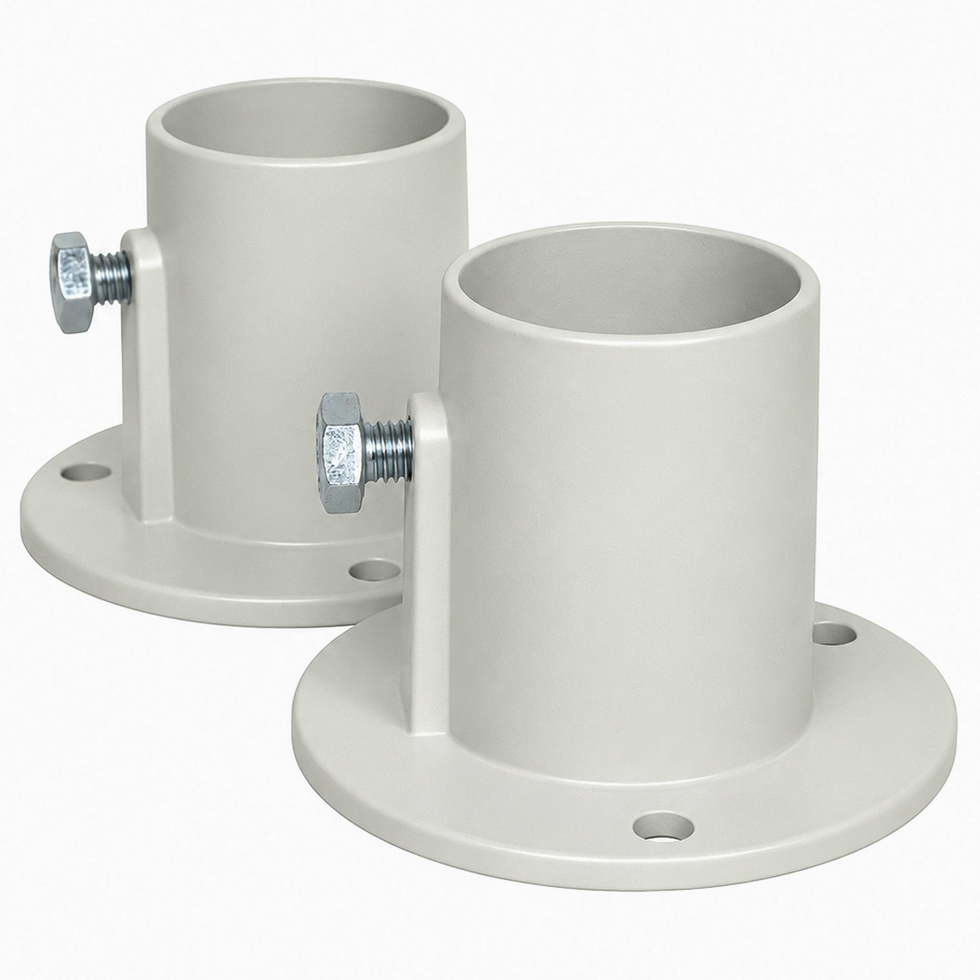Blue Wave aluminum pool ladder flange front view