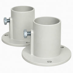 Blue Wave aluminum pool ladder flange front view