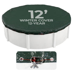 Blue Wave Arctic Armor 12-ft Round Pool Winter Cover front view