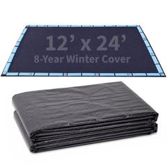 Blue Wave Arctic Armor 12x24-ft pool winter cover front view