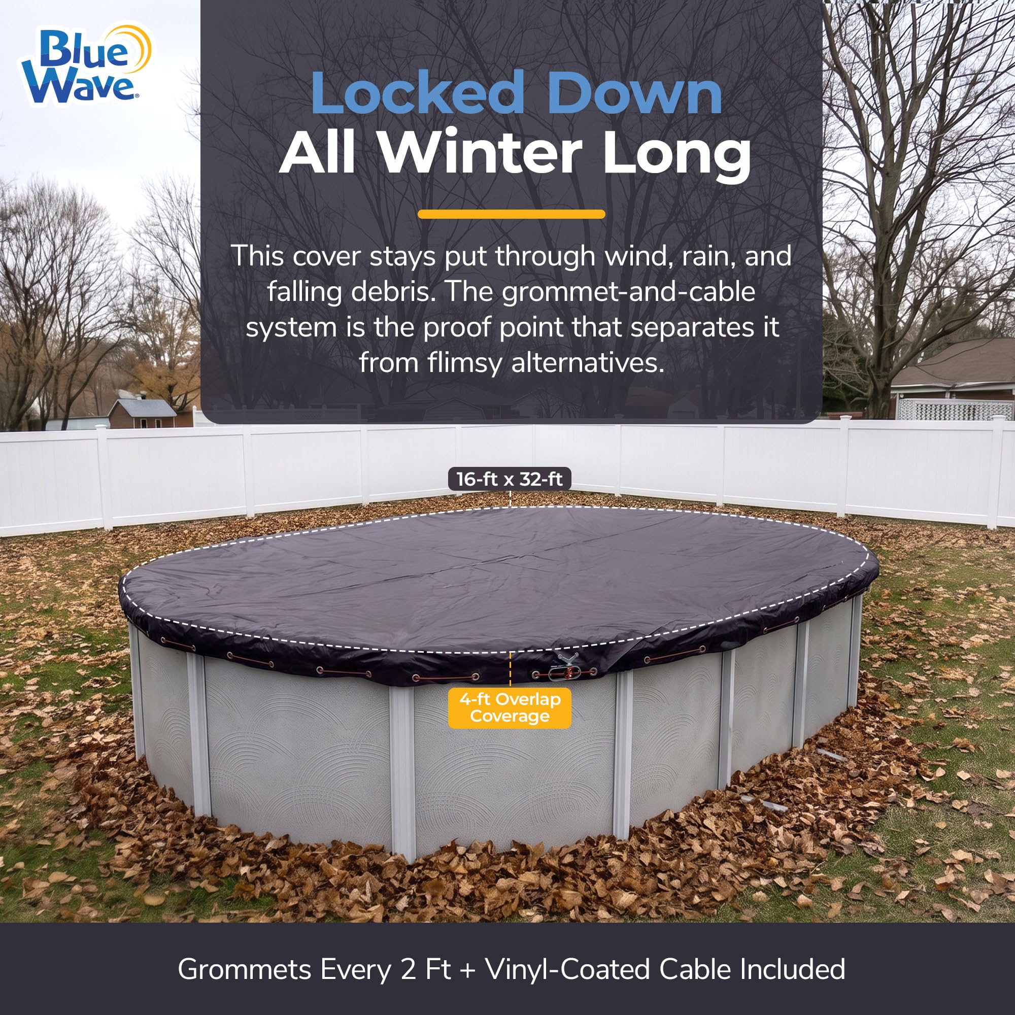 Blue Wave Arctic Armor Pool Cover packaging and accessories