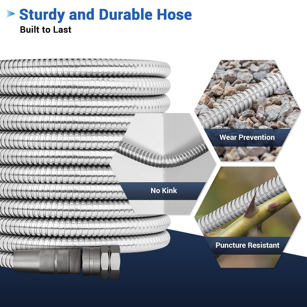 BlueBala hose connecting to a water faucet